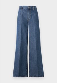 WIDE LEG JEAN - Baggy Jeans - washed mid blue
