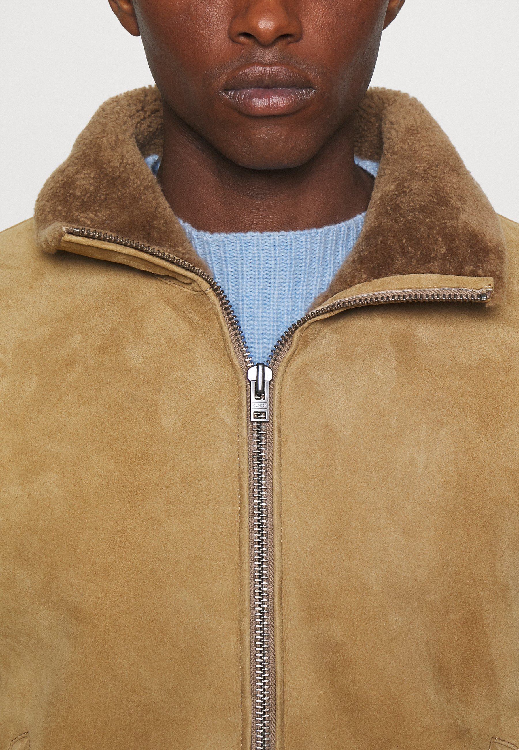 CLOSED SHEARLING BOMBER - Leather 