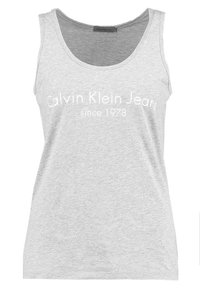 Calvin Klein Jeans Top - mottled light grey