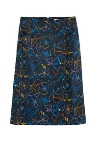 FOREST VIEW - Krilo A-kroja - navy drawn floral maritime