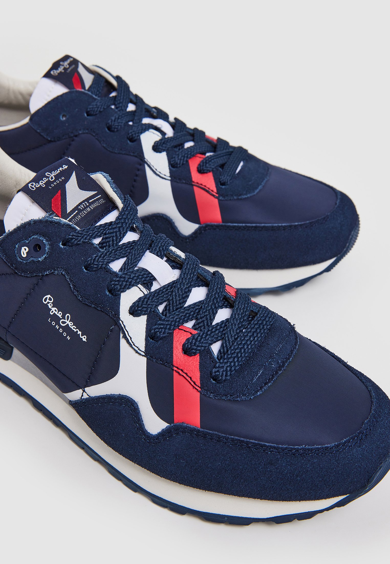 Pepe Jeans Brit Road M Sneaker – Retro Laufschuh Für Herren Mit Lederdetails