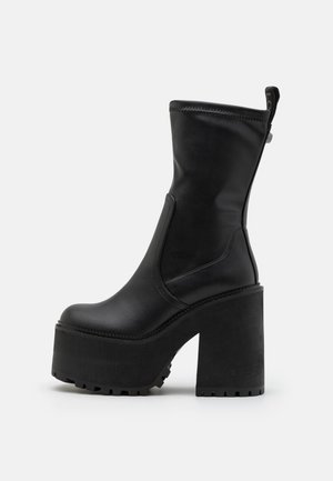 KILLAH SOCK BOOT - Platform boots - black