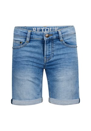 LOEKS JOG - Denim shorts - medium blue denim