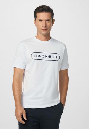 Hackett London T-Shirt print - optic white