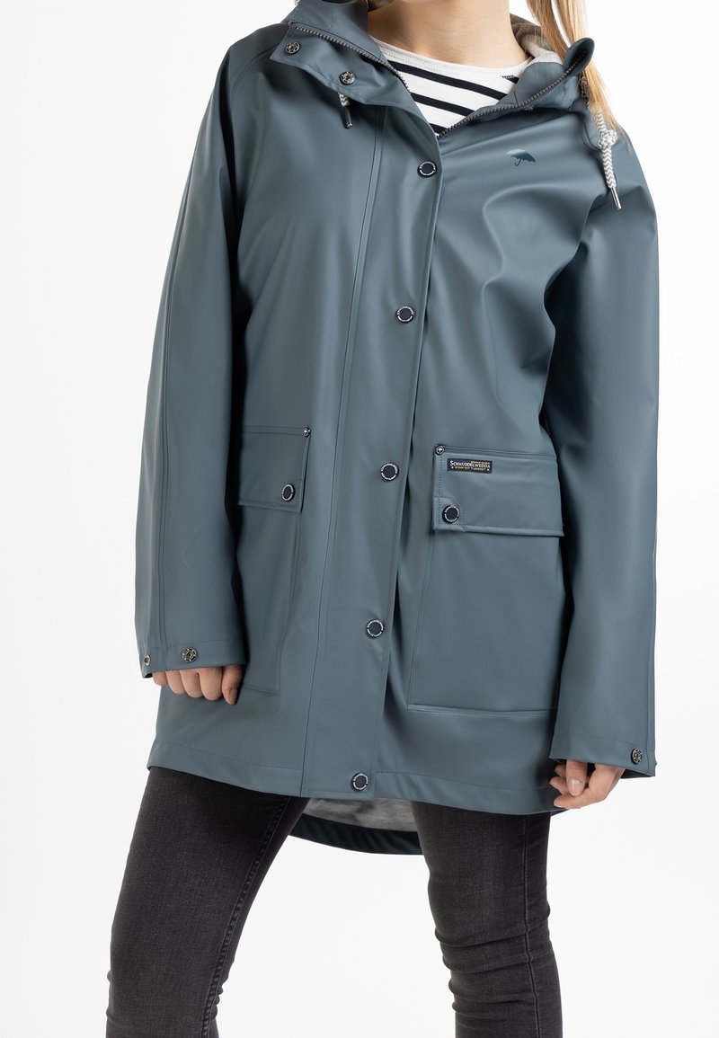 Schmuddelwedda Parkas - blue-grey
