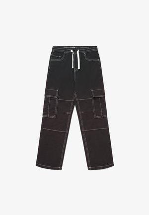 Terranova, PANTALONE LUNGO TINTA UNITA - Pantaloni cargo - nero
