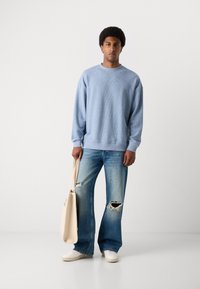 Scotch & Soda TEXTURED - Sweatshirt - faded denim
