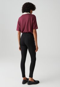 OPUS MID RISE SLIM FIT - Leggings - black