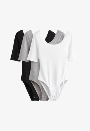 THE SET, 3 PACK - Camiseta básica - black grey white