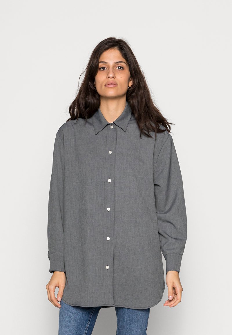 Samsøe Samsøe SALMA - Blusa com botões - dark grey mel