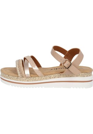 FARRONA - Wedge sandals - rosegold