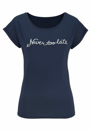 Print T-shirt - marine