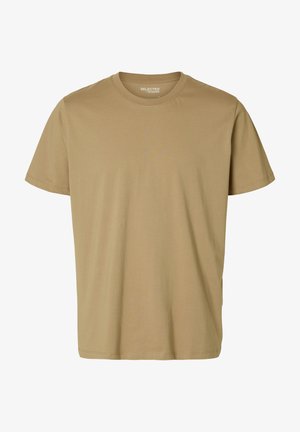 Selected, SLMASPEN ONECK TEE - Lihtne T-särk - kelp