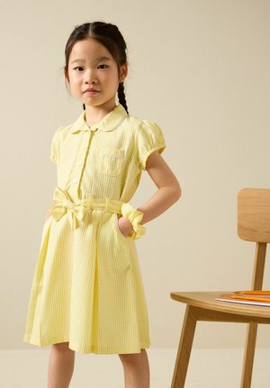 Next, GINGHAM BOW SCHOOL - Robe chemise - yellow
