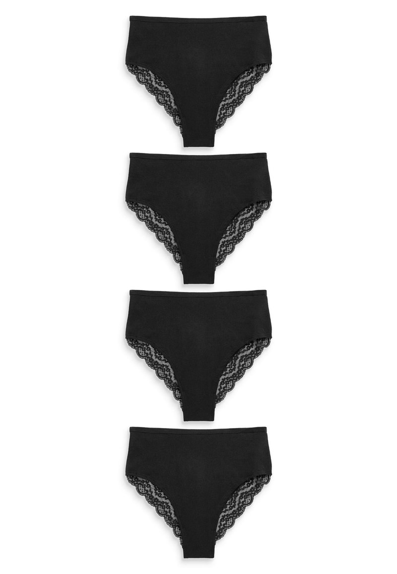 Next TRIM BLEND KNICKERS 4 PACK HIGH LEG Slip black/zwart Zalando.nl