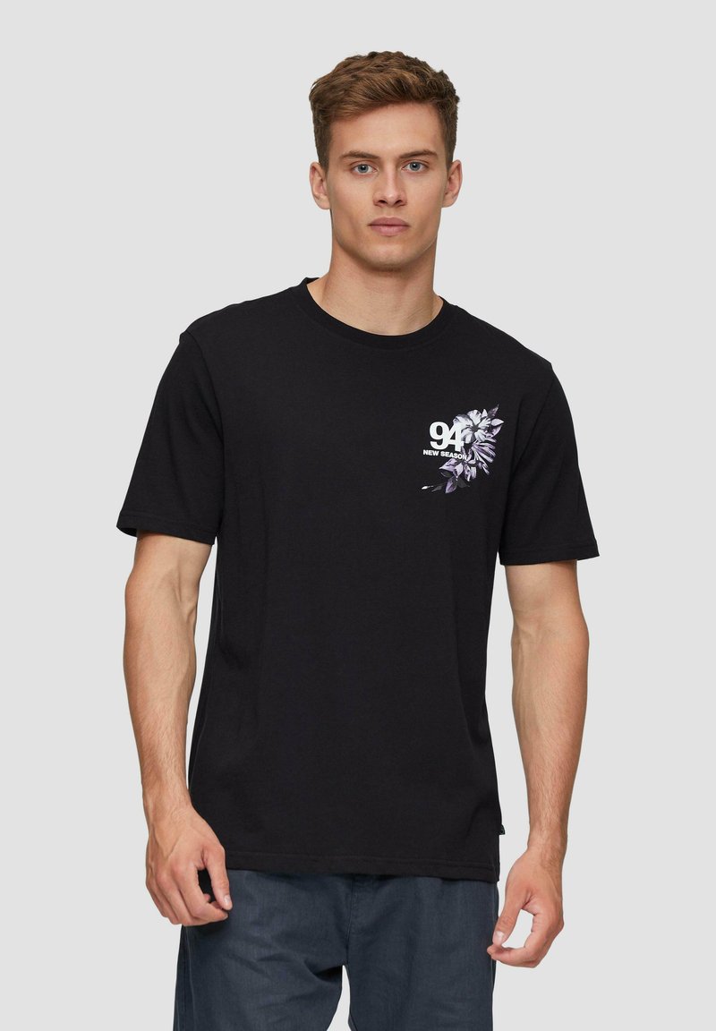 QS MIT BRUST - T-Shirt print - schwarz