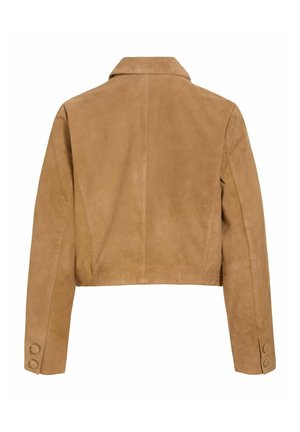 VILA, Veste en cuir - toasted coconut