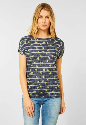 T-shirt med print - blau