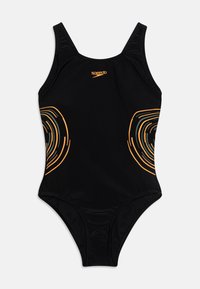 Speedo GIRLS PLACMEMENT MUSCLEBACK - Costume da bagno - diva/nero Speedo GIRLS PLACMEMENT MUSCLEBACK - Costume da bagno - diva/nero
