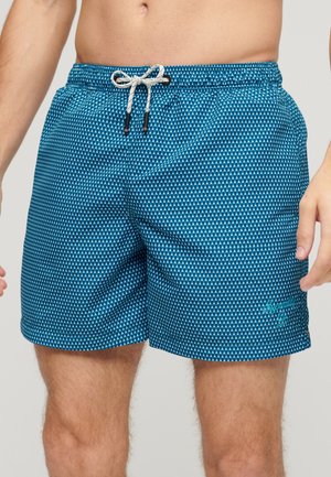 Superdry Badeshorts - blue geo print