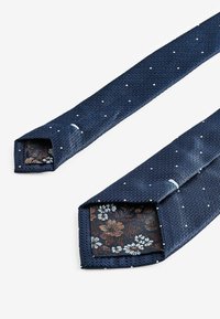 Next TEXTURED WITH 2 PACK REGULAR - Tie - navy blue floral polka dot