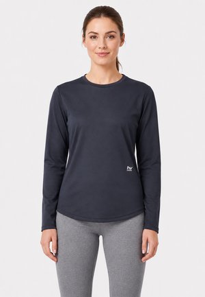 Hummel, EINFARBIGES LANGARMSHIRT 2ER-SET RUNDHALSAUSSCHNITT - Long sleeved top - dunkelblau