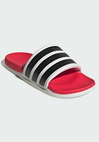 adidas Sportswear Badesandaler - crystal white   core black   lucid red