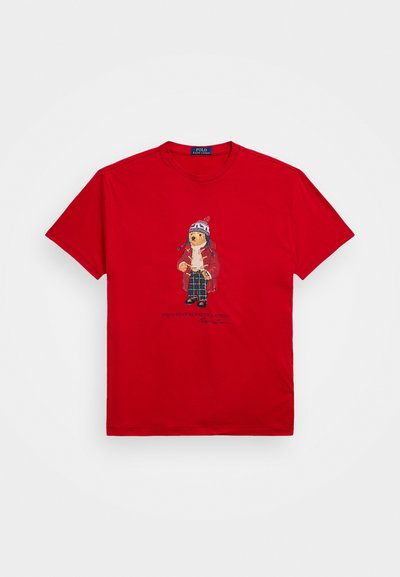 Polo Ralph Lauren CLASSIC FIT POLO BEAR JERSEY T SHIRT - Tricou cu imprimeu - red
