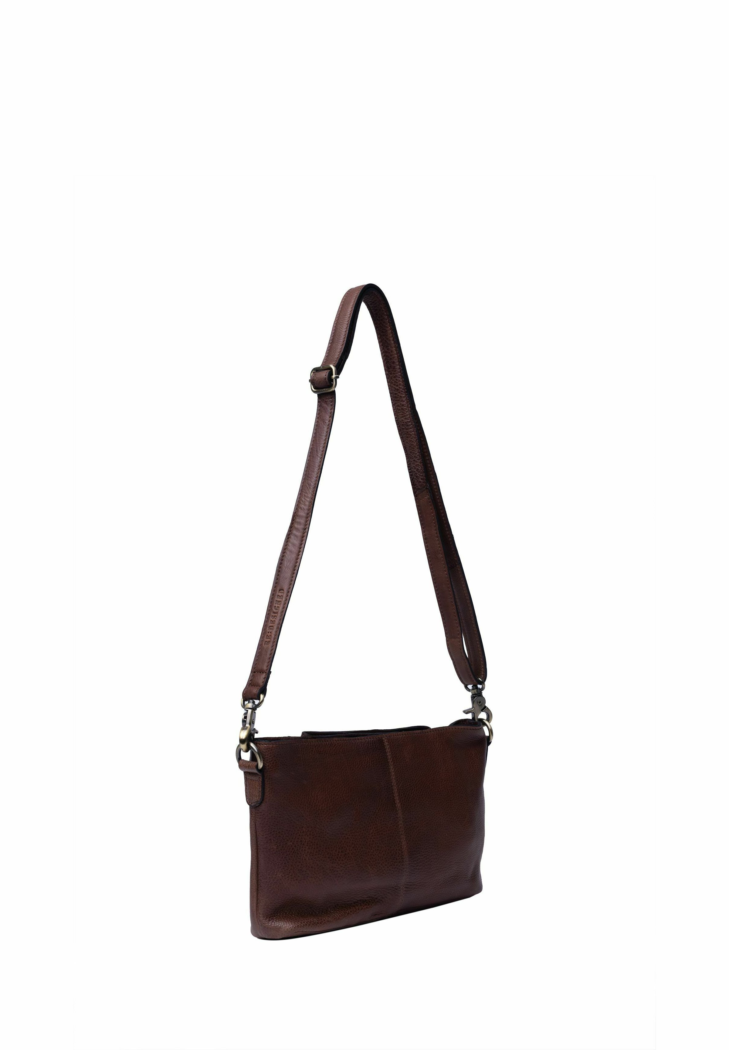 RE:DESIGNED NISA SMALL - Geantă crossbody - woodsmoke/maro