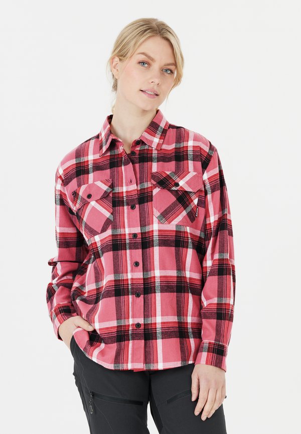 Hemdbluse -  geranium