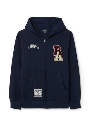 Sweater met rits - navy blue