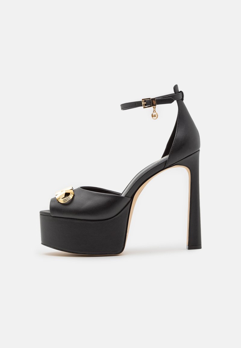 MICHAEL Michael Kors - MARTINA PEEP TOE - Čevlji s platformo in peto - black, Povečajte