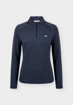 J.LINDEBERG Sports, STEFFI QUARTER ZIP MID LAYER - Μπλούζα με μακριά μανίκια - navy melange