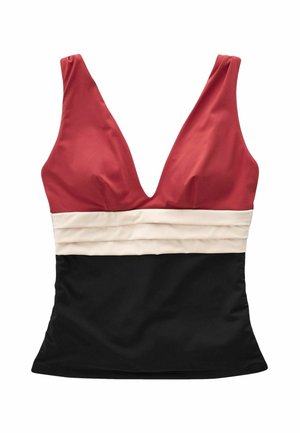 TALL - REGULAR FIT - Bikiniöverdel - red ecru black