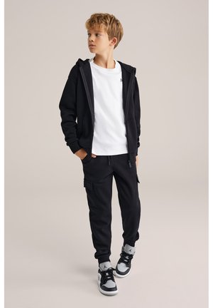 WE Fashion Felpa con zip - black