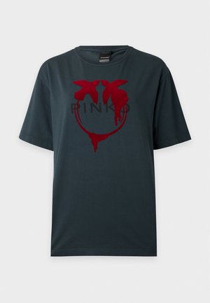 Pinko, STREPITOSO - Тениска с щампа - grey/red