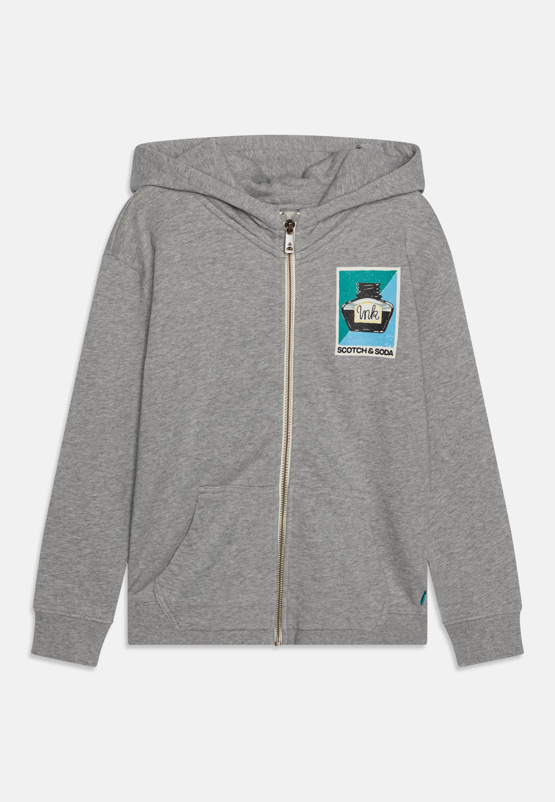 Scotch Soda RELAXED-FIT ARTWORK ZIP-THROUGH HOODIE Zip-up