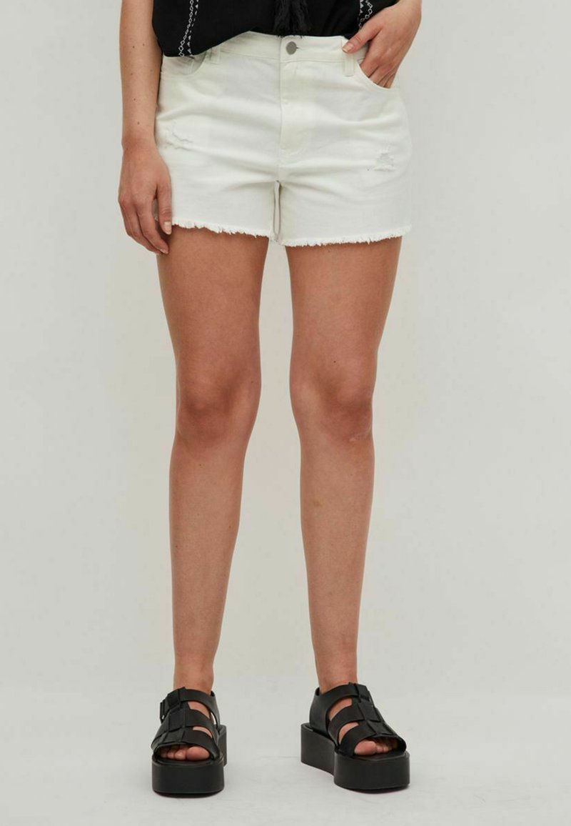 Damen Kleider | Vila VILA Jeans Shorts cloud dancer/weiß - PG99567 Damen Kleider | Vila VILA Jeans Shorts cloud dancer/weiß - PG99567