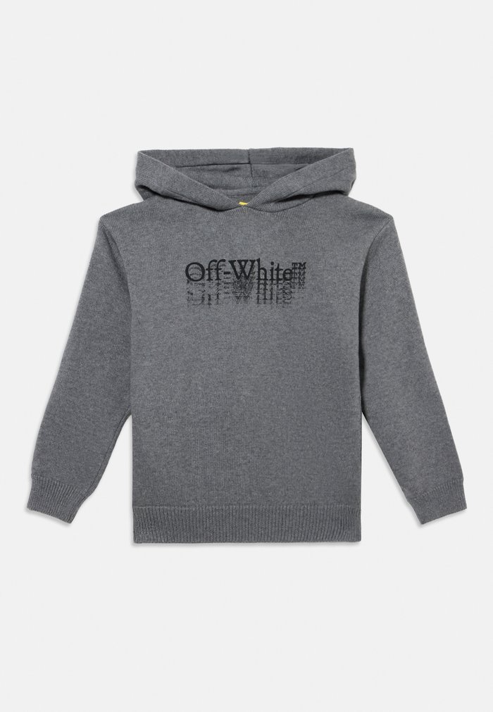 Off-White BIG BOOKISH STAMP HOODIE UNISEX - Hoodie - grey melange