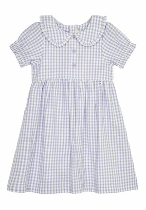 GINGHAM BUTTON FRONT COLLAR TEA REGULAR FIT - Päevakleit - lilac purple gingham