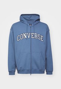 RETRO FULL ZIP HOODIE - Zip-up sweatshirt - lakeside blue