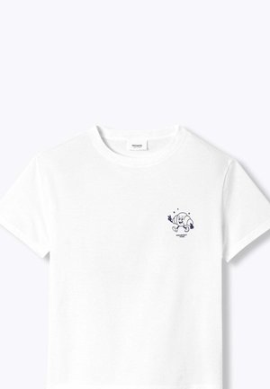 Promod, T-SHIRT  MADE IN FRANCE - T-shirt imprimé - ecru