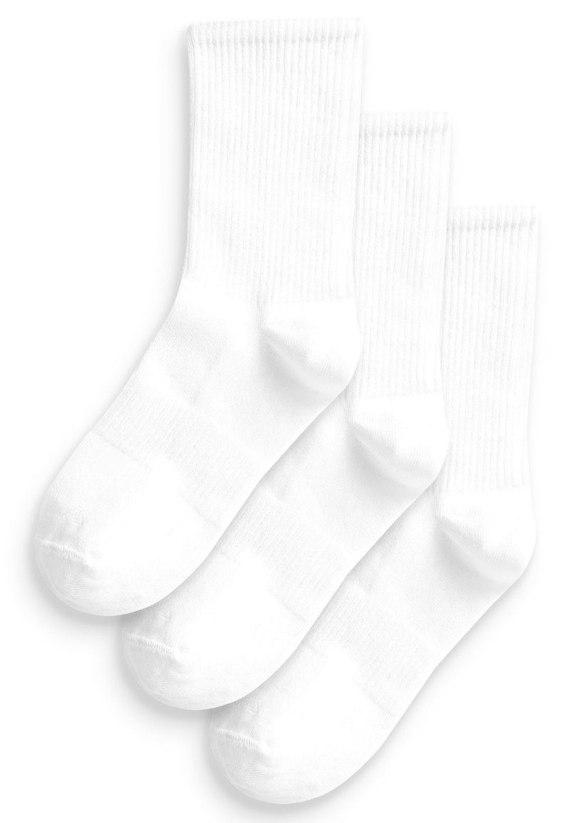 Next ARCH SUPPORT ANKLE 3 PACK Strømper white ribbed/hvid Zalando.dk