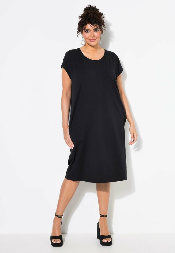 ZIERSTEINE RUNDHALS HALBARM - Jerseykleid