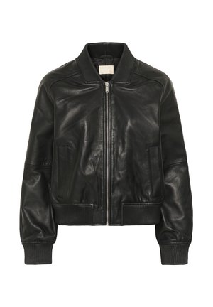 Soaked in Luxury, SLFALILAH BOMBER JACKET - Veste en cuir - black
