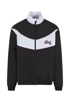 Karl Kani Bomber stiliaus striukė - black white darkred
