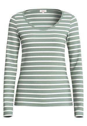 s.Oliver, AUS STRETCH - Langarmshirt - salbeigrün