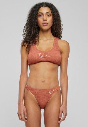 SMALL SIGNATURE CRINKLE - Haut de bikini - rust