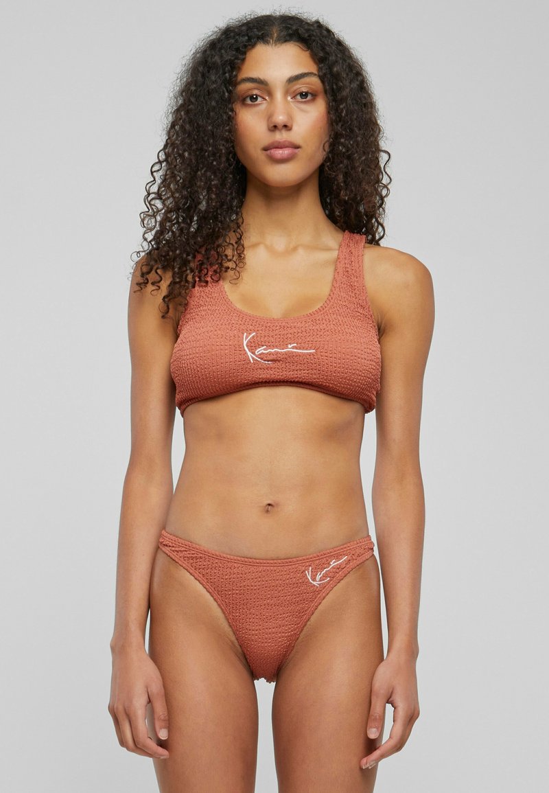 Karl Kani SMALL SIGNATURE CRINKLE - Haut de bikini - rust