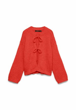Vero Moda, STRICKJACKE VMVISION STRICKJACKE - Gilet - aurora red